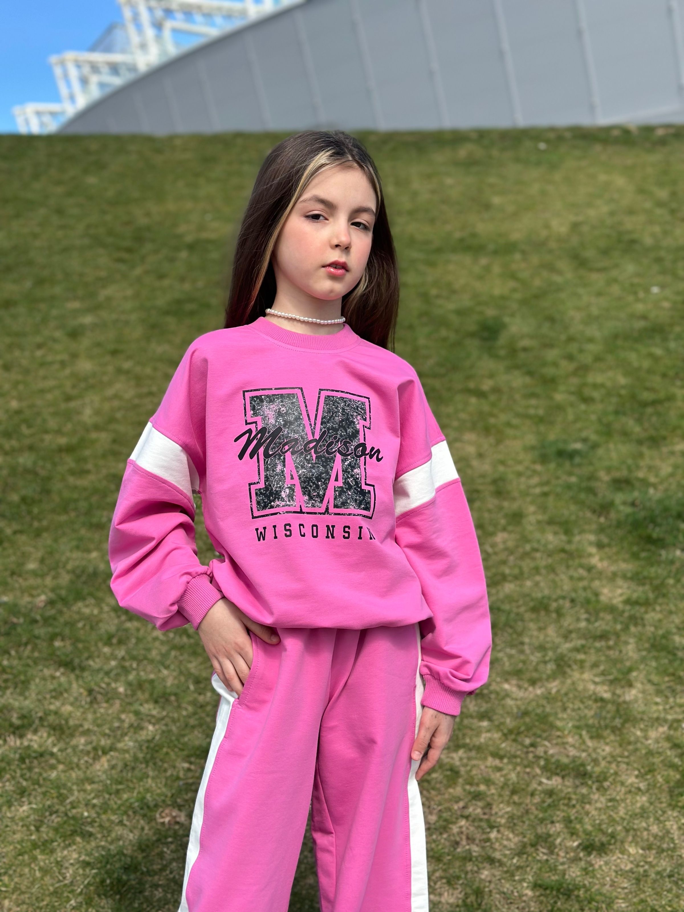 Теплий костюм 2в1 (Рожевий) OD-057-1 фото